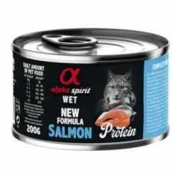 Alpha Spirit Húmedo Protein para Gatos Salmón Lata 200 g