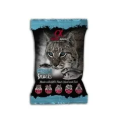 Alpha Spirit Snacks de Pescado para Gatos 24 bolsas de 50g