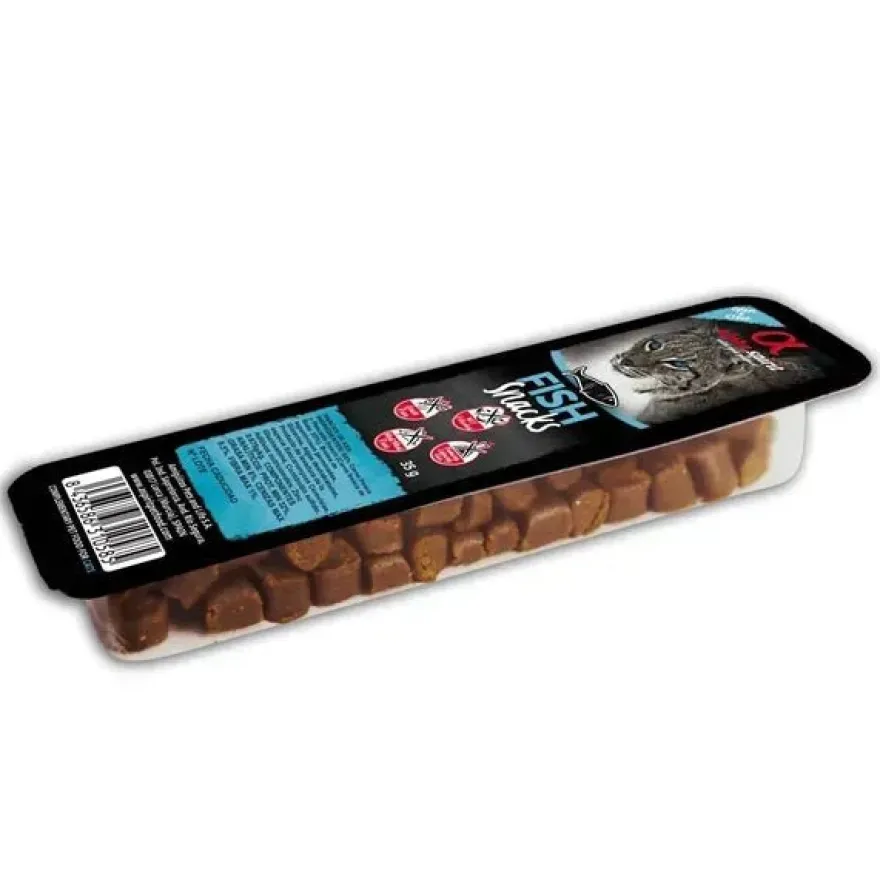 Alpha Spirit Snacks Pescado Trozos 35g