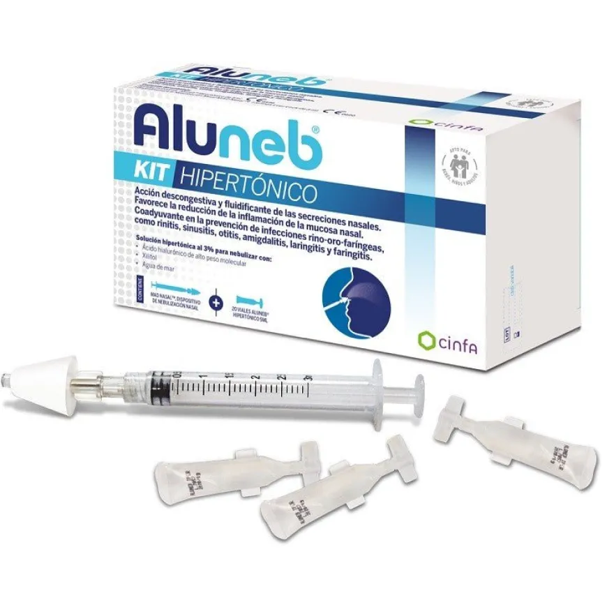 Aluneb Kit Hipertónico 20 viales de 5ml + 1 Dispositivo