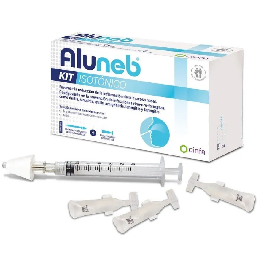 Aluneb Kit Isotónico 15 Viales de 4ml +1 Dispositivo