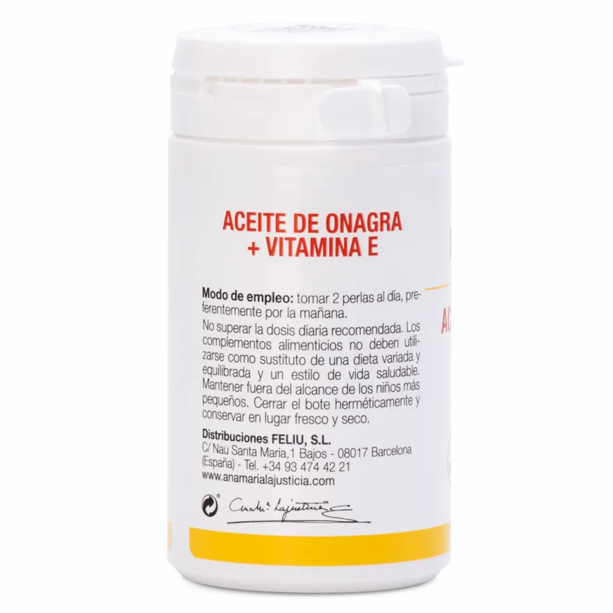 Ana María Lajusticia Aceite de Onagra + Vitamina E 80 Perlas
