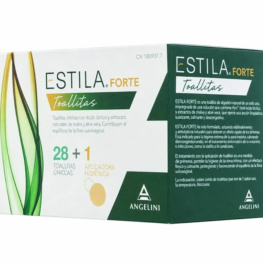 Angelini Estila Forte Almohadilla + 28 Toallitas