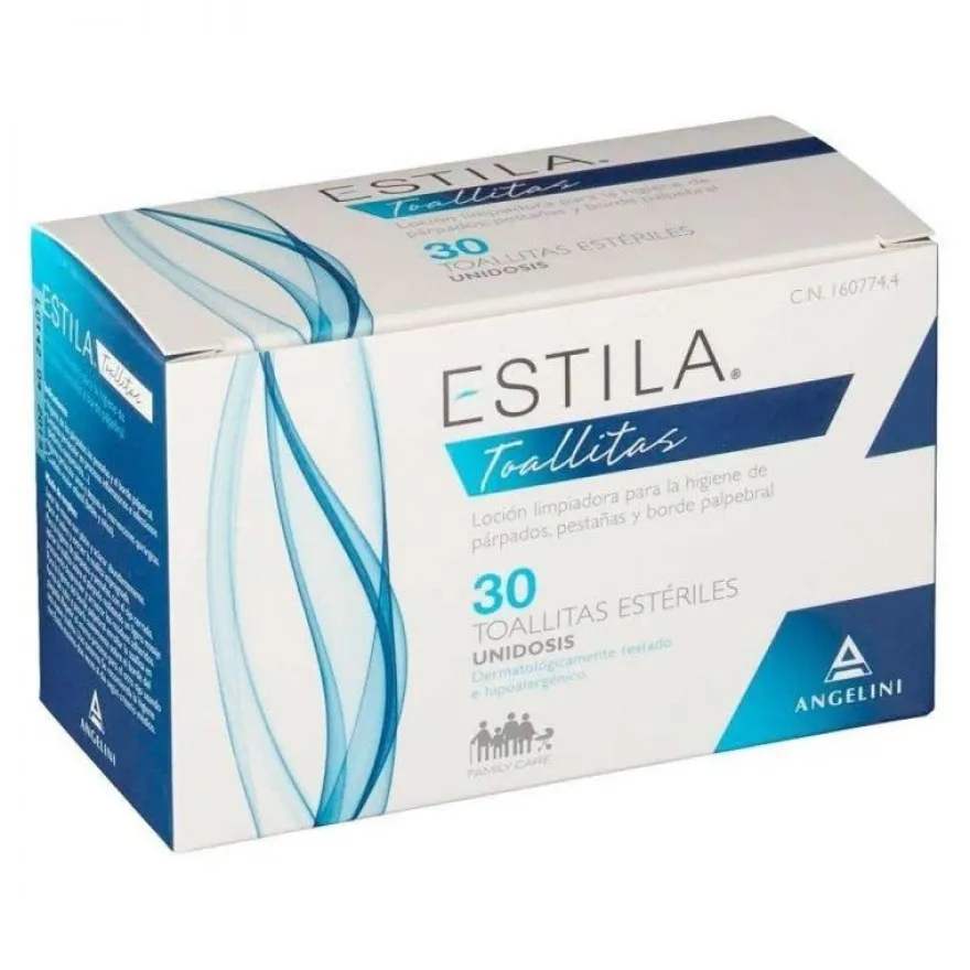 Angelini Estila Párpados y Pestañas 30 Toallitas