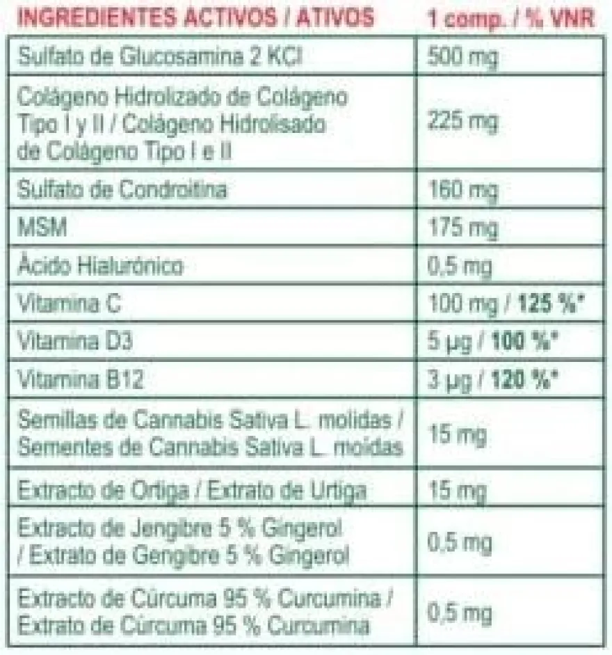 Annabis Arthrocann Colageno Vitam 60 Comprimidos
