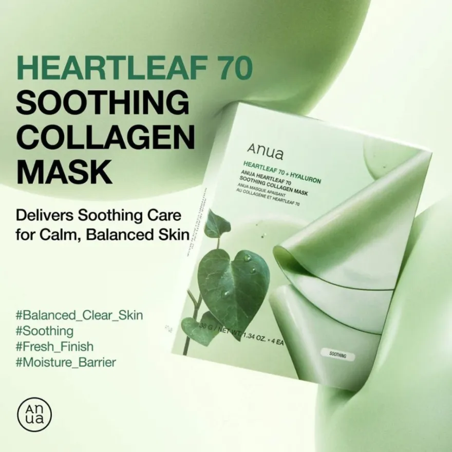 Anua Mascarilla Heartleaf 70 + Hyaluron 1 unidad