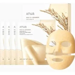 Anua Rice 70 Glow Collagen Mask 38g 4 unidades