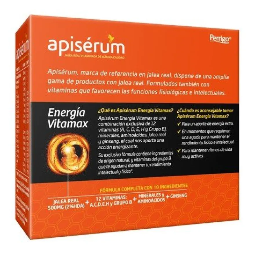 Apisérum Energía Vitamax 18 viales