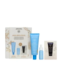 Apivita Aqua Beelicious Crema Fluida Iluminadora Hidrantante Spf 30 Color REGALO Sérum 10ml + Black Detox 5ml