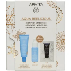 Apivita Aqua Beelicious Crema Fluida Iluminadora Hidrantante Spf 30 Color REGALO Sérum 10ml + Black Detox 5ml