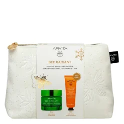 Apivita Bee Radiant Gel Crema Signos De La Edad & Antifatiga Ligera 50ml + Mascarilla Naranja 50ml