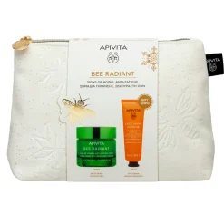 Apivita Bee Radiant Gel Crema Signos De La Edad & Antifatiga Rica 50ml + Mascarilla Naranja 50ml