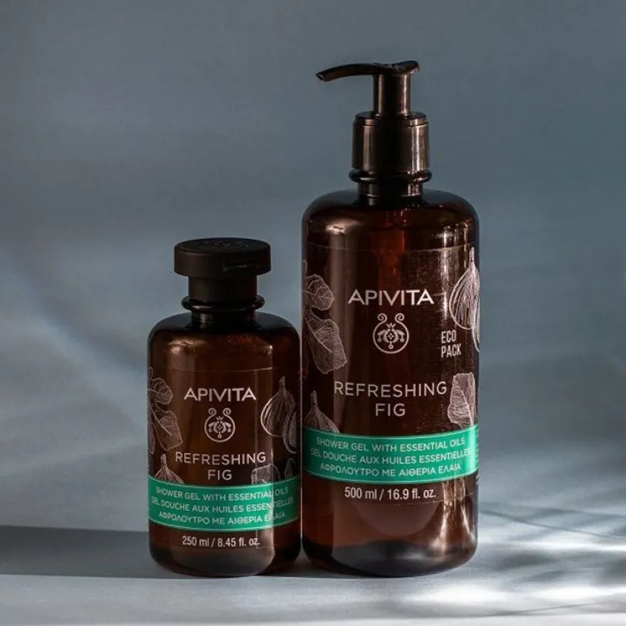 Apivita Gel de Baño Refreshing Fig Ecopack 500 ml