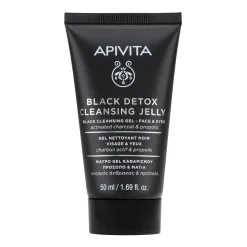 Apivita Gel Limpiador Negro Detox Rostro y Ojos 50ml