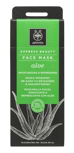 Apivita Mascarilla Facial Hidratante & Resfrescante con Aloe 2x8ML