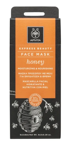 Apivita Mascarilla Facial Hidratante Nutritiva Honey 2x8ML