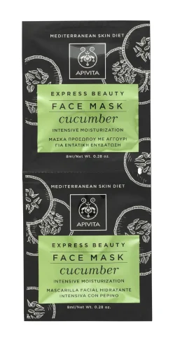 Apivita Mascarilla Facial Hidratante Intensiva Cucumber 2x8ML