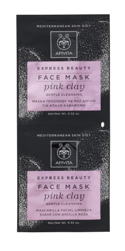 Apivita Mascarilla Facial Limpieza Suave Pink Clay 2x8ML