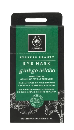 Apivita Mascarilla Ginkgo Biloba Contorno de Ojos 2x2ML