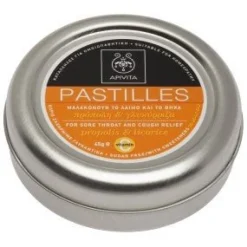 Apivita Pastillas Dolor Garganta y Tos con Regaliz y Propóleo 45g