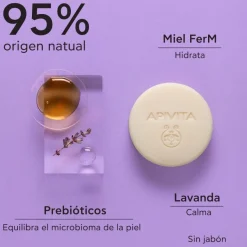 Apivita Solid Foamy Cleanser Desmaquillante Sólido 80 g