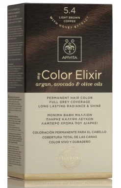 APIVITA Tinte 5.4 Castaño Claro Cobrizo My Color Elixir
