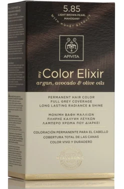 APIVITA Tinte 5.85 Castaño Claro Perlado Caoba My Color Elixir