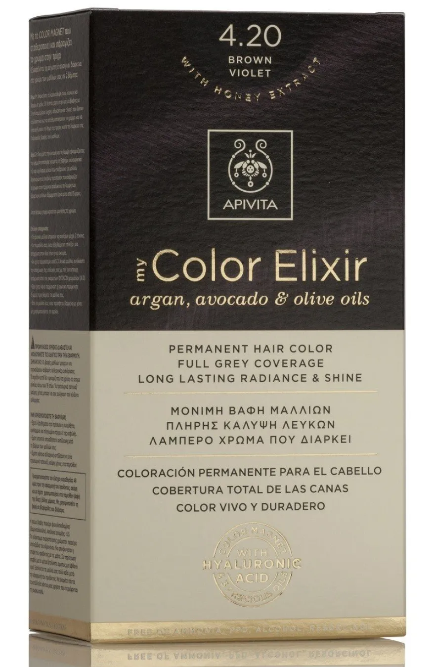 APIVITA Tinte 4.20 Castaño Violeta My Color Elixir
