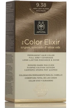 APIVITA Tinte 9.38 Rubio Muy Claro Dorado Perlado My Color Elixir