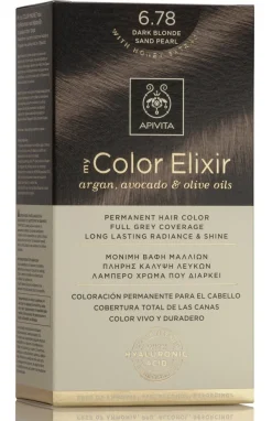 APIVITA Tinte 6.78 Rubio Oscuro Arena Perlado My Color Elixir