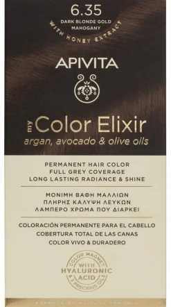 APIVITA Tinte 6.35 Rubio Oscuro Dorado Caoba My Color Elixir