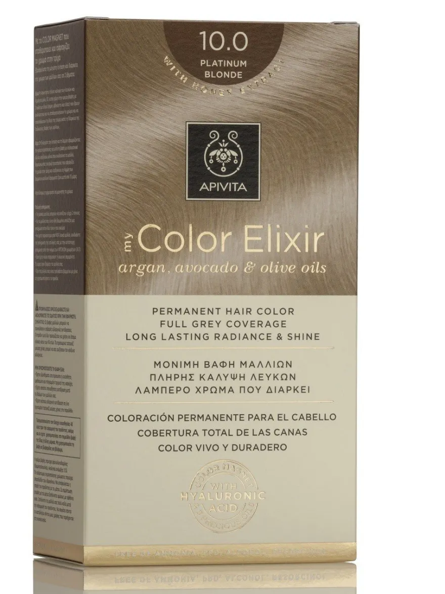 APIVITA Tinte 10.0 Rubio Platino My Color Elixir