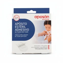 Aposan Apósito Estéril Adhesivo Tejido sin Tejer 10x10cm 10 unidades