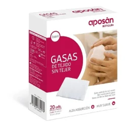 APOSAN Gasa Estéril Tejido Sin Tejer 10cm x 10cm (20 gasas)