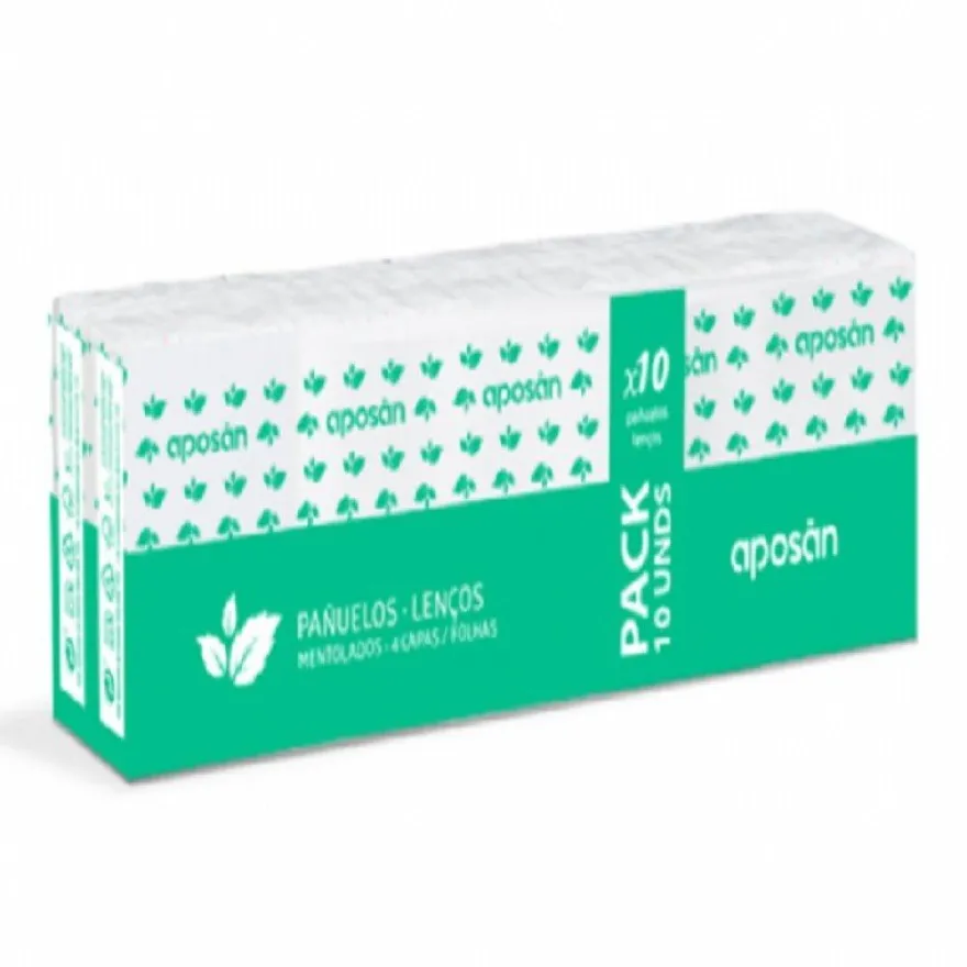 APOSAN Pañuelos Mentol 10x10