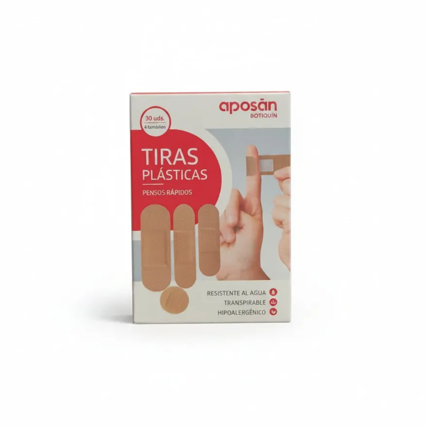 Aposan Tiras Plásticas 4 tamaños 30 unidades