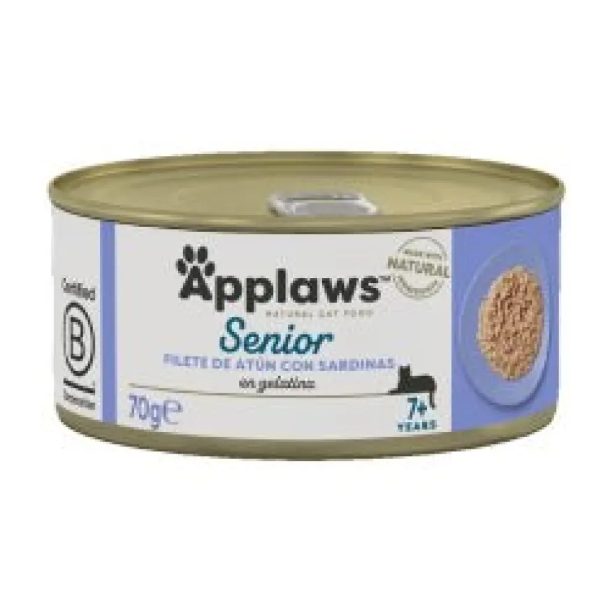 Applaws Atún con Algas Comida Húmeda para Gatos 70g, 24 ud