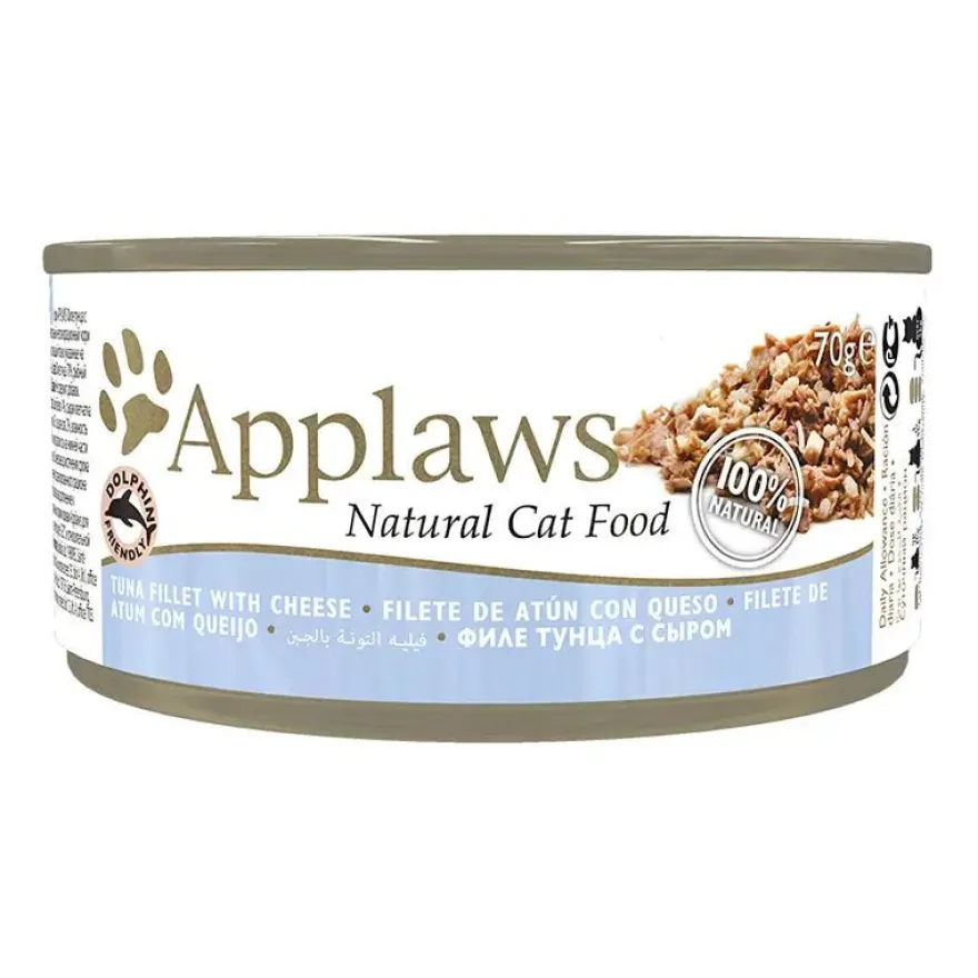 Applaws Atún Con Queso Lata Húmeda 70g