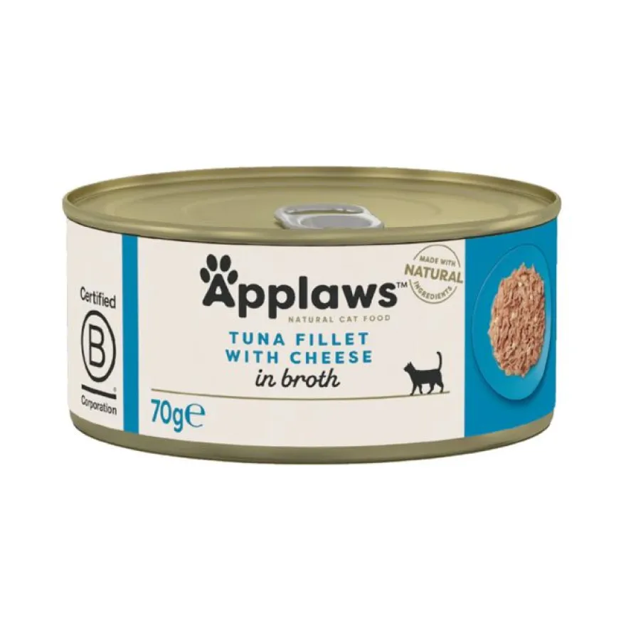 Applaws Atún Con Queso Lata Húmeda 70g