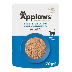 Applaws Atún y Cangrejo Húmedo Sobres 12 ud