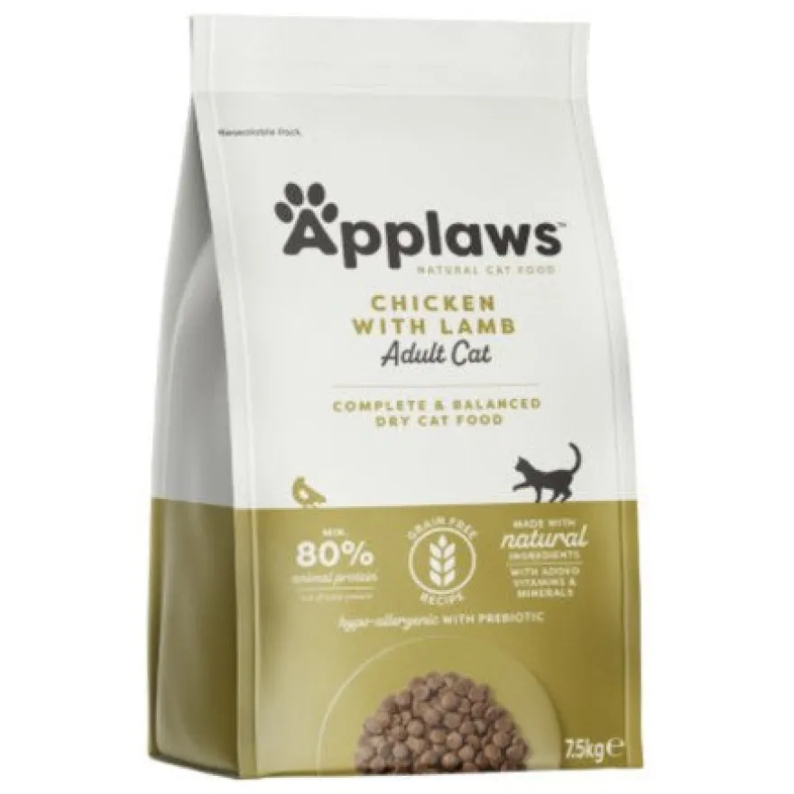 Applaws Cat Dry Pollo y Cordero Pienso Seco 7.5Kg
