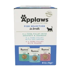 Applaws Cat Sobre Caldo Pescado Multipack 70gx12un