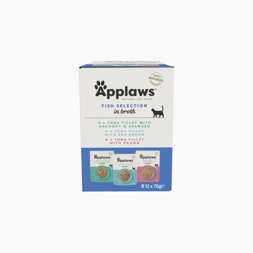 Applaws Cat Sobre Caldo Pescado Multipack 70gx12un