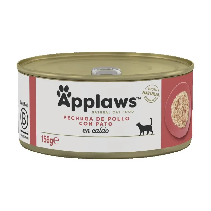 Applaws Comida Húmeda para Gatos Pollo y Pato 24x156gr
