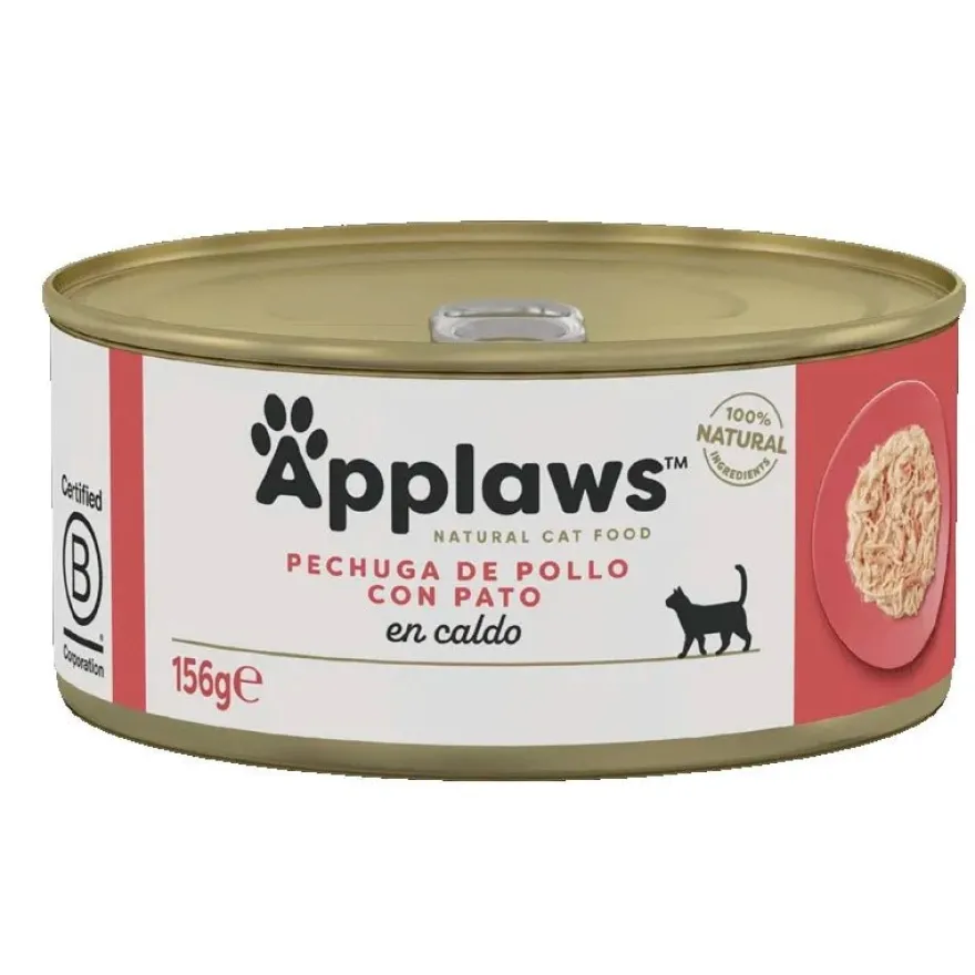 Applaws Comida Húmeda para Gatos Pollo y Pato 24x156gr