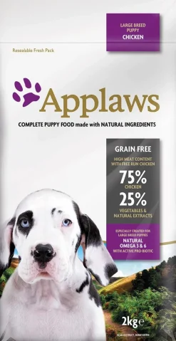 Applaws Dog Dry Puppy Razas Grandes Pollo 2Kg