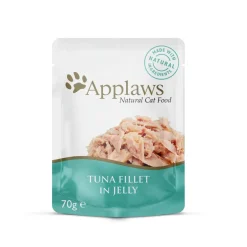 Applaws Filete de Atún en Gelatina Alimento Húmedo 16 sobres 70g