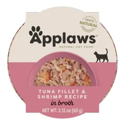 Applaws Filete de Atún y Gambas Comida Húmeda 600g (Pack de 10)