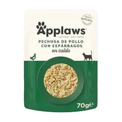 Applaws Kat Sobre Pollo con Espárragos Comida Húmeda 70g