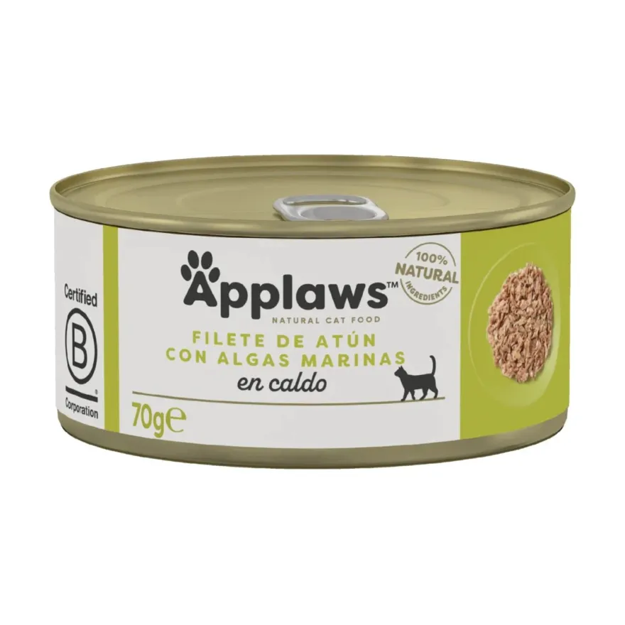Applaws Lata Kitten Atún Comida húmeda 70g, 24 ud